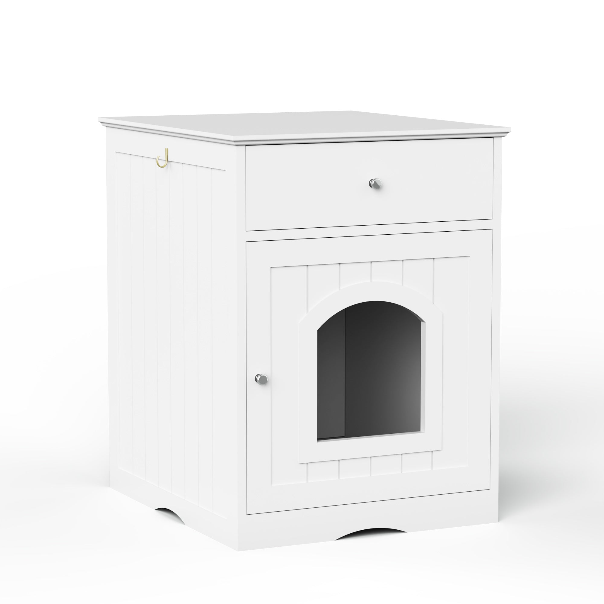 Wooden Pet House Litter Box Fence With Drawers - 5 - CJ