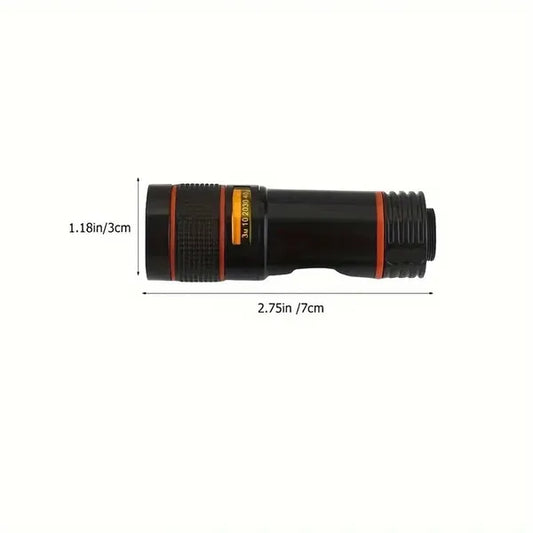 Mobile Phone Attachment Lens, Mobile Zoom Lens, Mobile Camera And Accessories, 8X, 12X, 20X, Smartphone And Tablet Long Focus Telephoto With Clip, Black - 5 - CJ