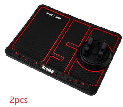 Non - Slip Car Phone Pad For 4 - in - 1 Car Parking Number Card Anti - Slip Mat Auto Phone Holder Sticky Anti Slide Dash Phone Mount - 0 - CJ - Red - 2PCS - CJQC138570806FU