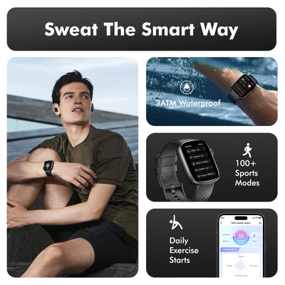 Smart Watch Bluetooth Call &1.95 HD Screen - Heart Rate SpO2 Sleep Monitor, 3ATM Waterproof Fitness Tracker For IoS Android - 5 - CJ