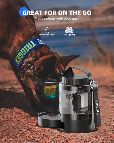 Lassot Portable Pull - out Water Bowl For Dogs, Large Capacity, Perfect For Camping, Hiking, Beach Trips, Road Trips, And Park Walks. - 5 - CJ