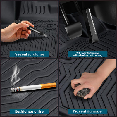 Car Floor Mats For 23 - 24 CRV Hybrid Black All - Weather TPE Rubber Car Mats - 5 - cjdropshipping