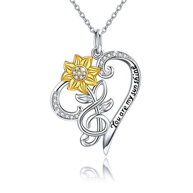 Sunflower Necklace S925 Sterling Silver - 0 - CJ