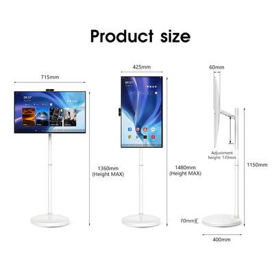 32 Inch 128GB Smart Portable TV Android OS 1080P 13MP Camera Remote Control Control Home Office Entertainment Portable Smart Tv - 5 - CJ