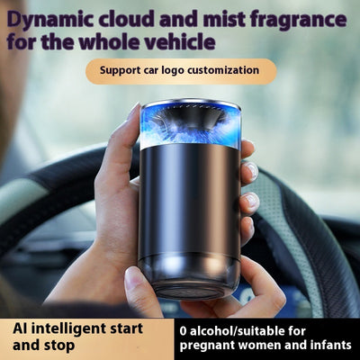 Car Aromatherapy Diffuser Cloud Mist Air Freshener Auto Decoration Natural Fragrance Auto Decoration Tool For RVs Trucks Sedans - 0 - CJ