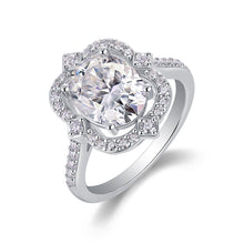 1Camellia - A Fashionable Jewelry Ring Set With Moissanite S925 Sterling Silver And Gold - plated Diamond Prohibit TikTok sales - 5 - CJ