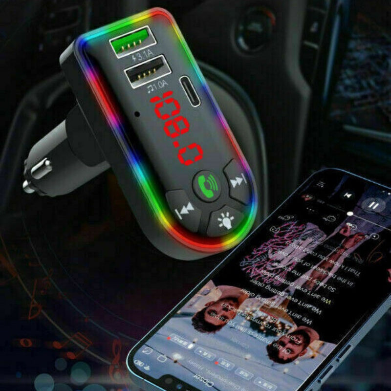 Car Bluetooth 5.0 MP3 Player FM Transmitter Radio 3.1A Fast Charger Adapter Lots - 5 - CJ