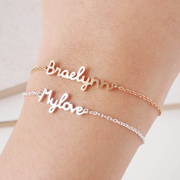 Personalized DIY Custom Name Bracelet Stainless Steel - 7 - CJ
