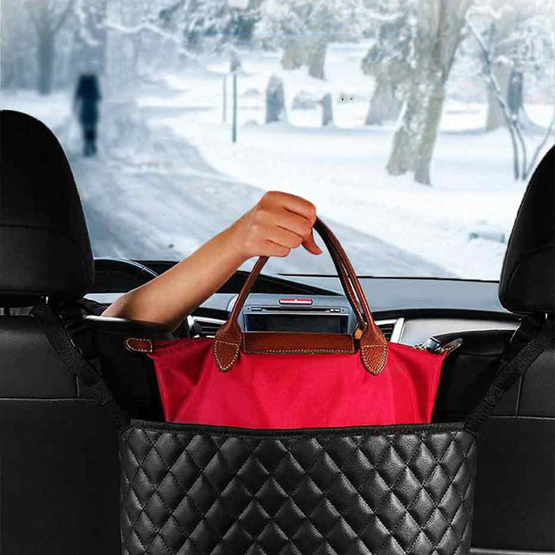 Car Storage Bag Handbag Holder Car Seat Storage Organizer Handbag Holder Auto Interior Stowing Tidying Car Middle Organizer - 0 - CJ