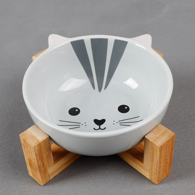Protect Cervical Spine Cat Food Bowl Cat Food Bowl Pet Bowl - 0 - CJ