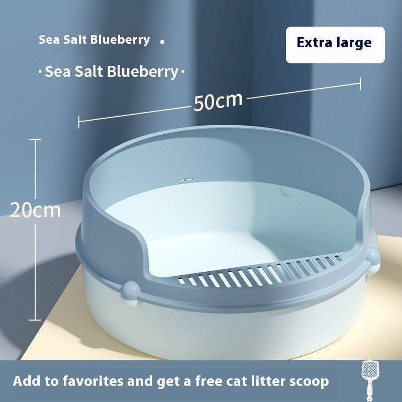 Anti - splash Semi Closed Litter Box - 0 - CJ