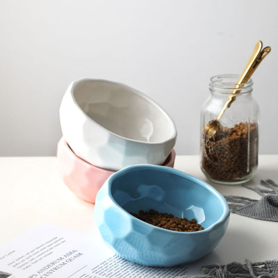 Pet bowl oblique mouth cat bowl food bowl dog bowl method bucket food bowl - 0 - CJ
