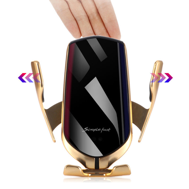 Car holder mobile phone wireless charger - 0 - CJ - Gold - USB - CJQCQCQC02116 - Gold - USB