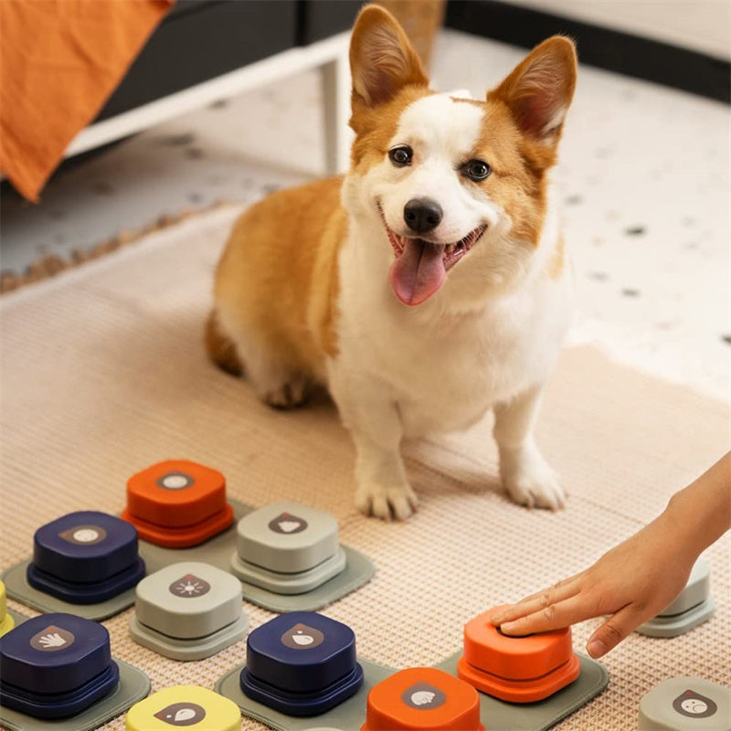 4 Colors Pet Communication Button One - click Prevent Physical Inactivity Recordable Dog Talking Button Toy Cat Toy Pet Products - 0 - CJ