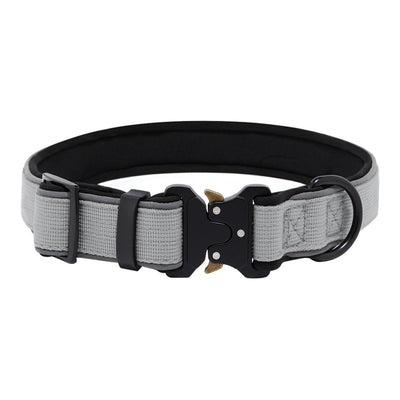 Tactical Dog CollarHarness Reflective Adjustable - 0 - CJ