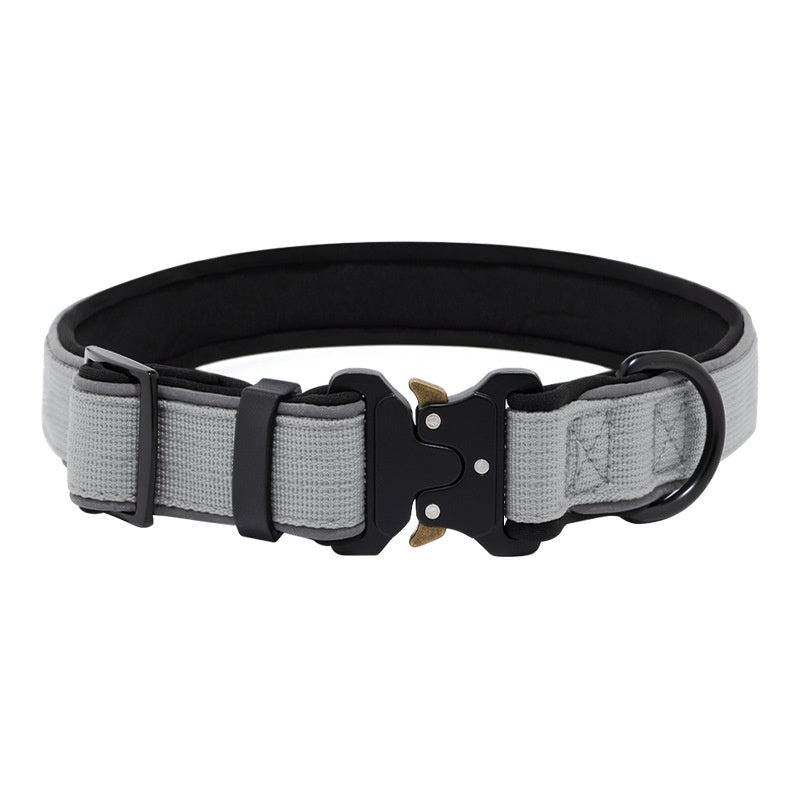 Tactical Dog CollarHarness Reflective Adjustable - 0 - CJ