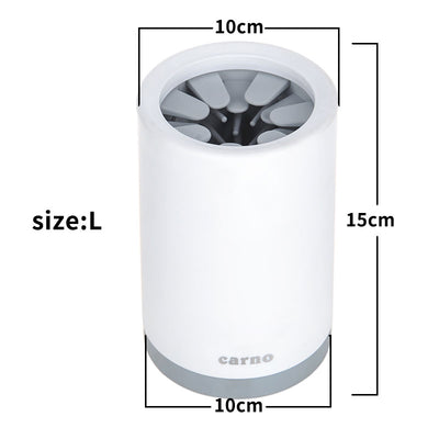 Portable Pet Paw Cleaner Cup Soft Silicone Comb - 0 - CJ - Grey - L - CJJJCWGY01342 - Grey - L