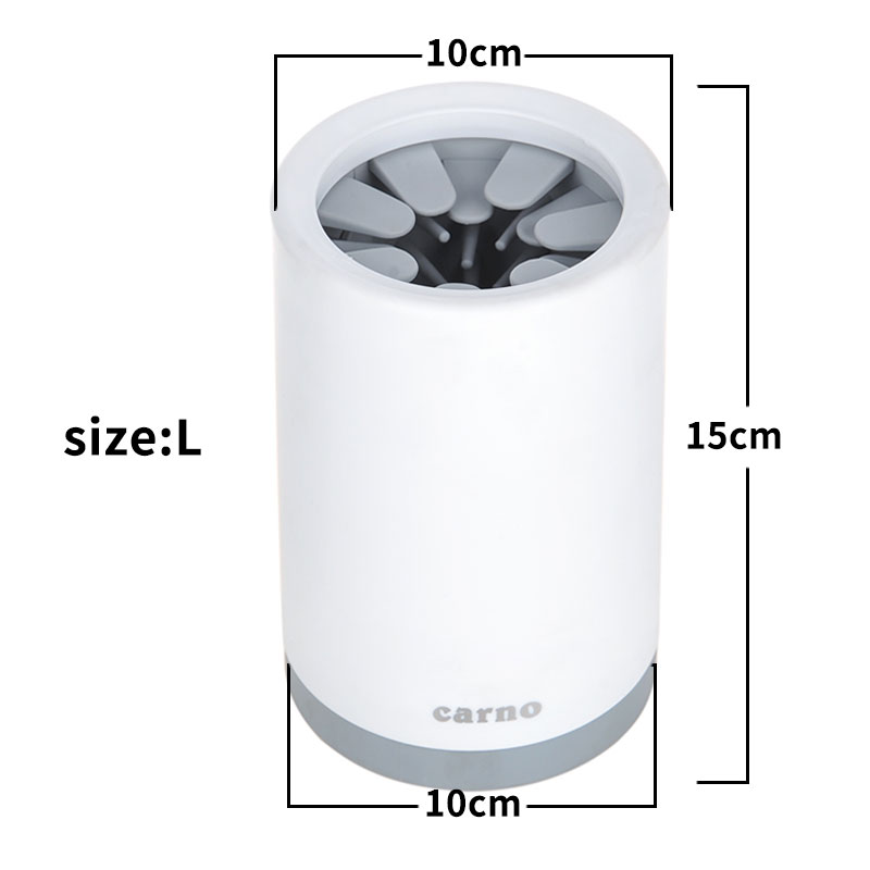 Portable Pet Paw Cleaner Cup Soft Silicone Comb - 0 - CJ - Grey - L - CJJJCWGY01342 - Grey - L