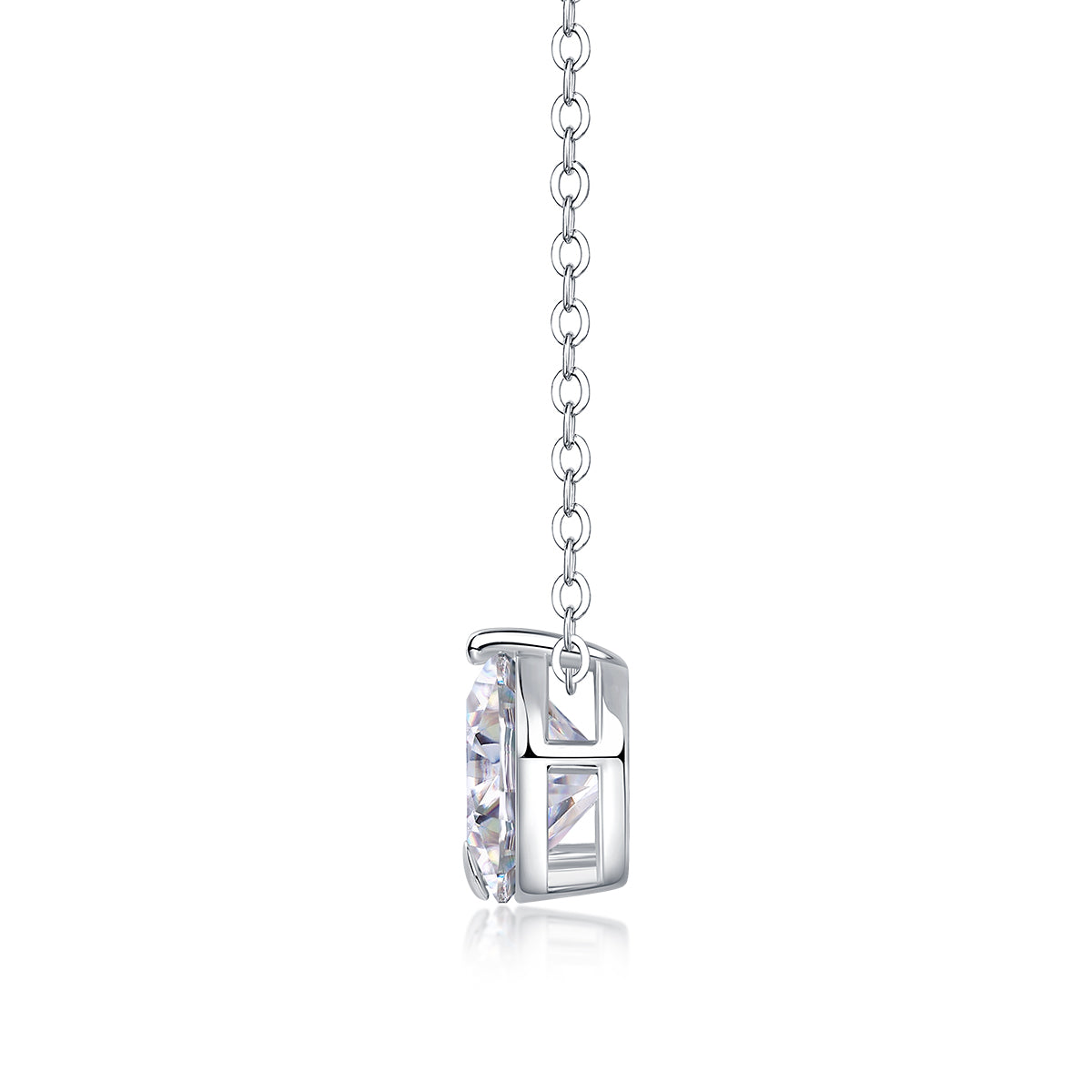 1Simple Pleasure - A Fashionable And Luxurious Diamond Jewelry Pendant Set With 2 - carat Moissanite S925 Sterling Silver And Platinum Plating Prohibit TikTok sales - 5 - CJ