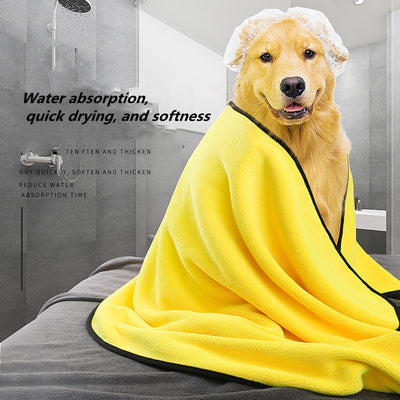 Dog Towels For Drying Dogs Drying Towel Dog Bath Towel, Quick - drying Pet Dog And Cat Towels Soft Fiber Towels Robe Super Absorbent Quick Drying Soft Microfiber Pet Towel For Dogs, Cats Yellow - 5 - CJ