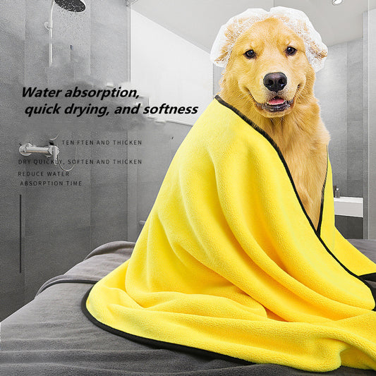 Dog Towels For Drying Dogs Drying Towel Dog Bath Towel, Quick - drying Pet Dog And Cat Towels Soft Fiber Towels Robe Super Absorbent Quick Drying Soft Microfiber Pet Towel For Dogs, Cats Yellow - 5 - CJ