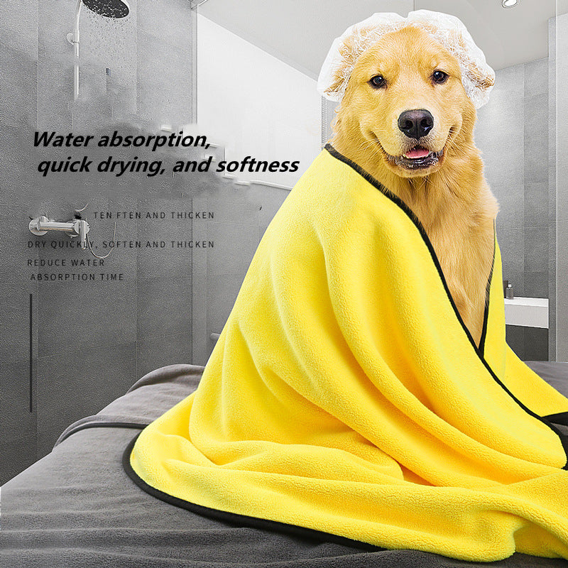 Dog Towels For Drying Dogs Drying Towel Dog Bath Towel, Quick - drying Pet Dog And Cat Towels Soft Fiber Towels Robe Super Absorbent Quick Drying Soft Microfiber Pet Towel For Dogs, Cats Yellow - 5 - CJ