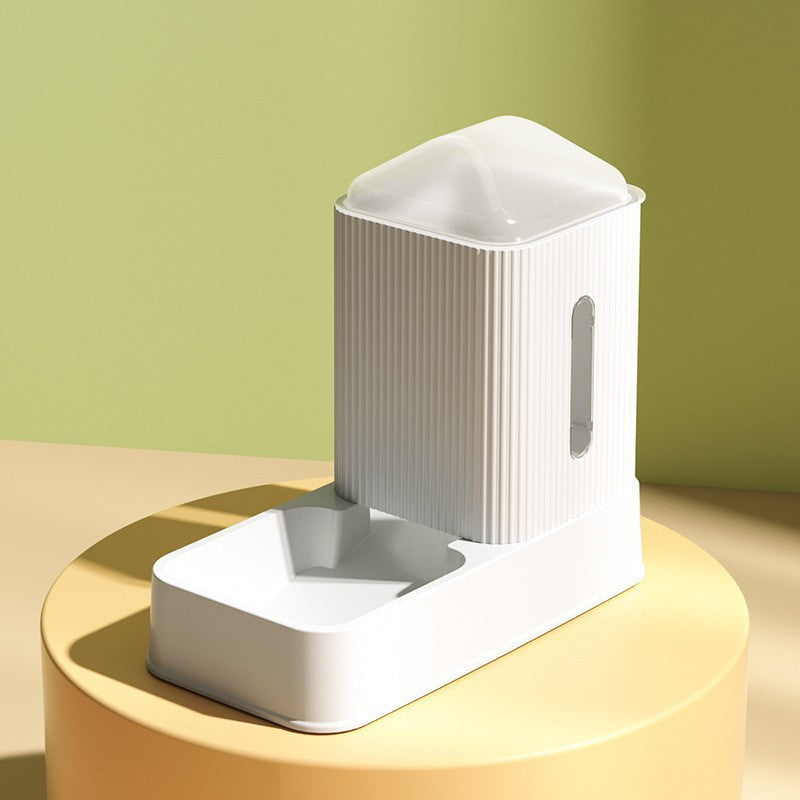 Drinking Fountain Cat Dog Bowl Slow Food Bowl Pet Supplies - 0 - CJ - White feeding bowl - CJMY161811707GT