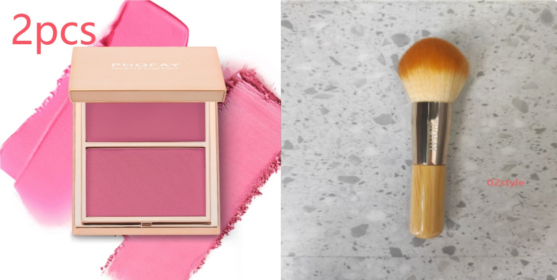 PHOFAY Double - Take Cream & Powder Blush Duo - 4 - CJ - 1PCS - Set5 - CJCZ204749111KP
