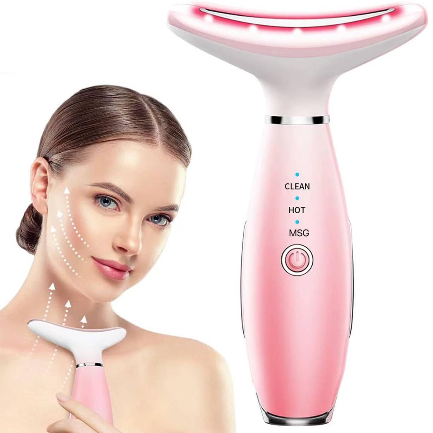 Skin Care Neck Face Massage Tool With Thermals, 3 - in - 1 Facial Massager - 5 - CJ