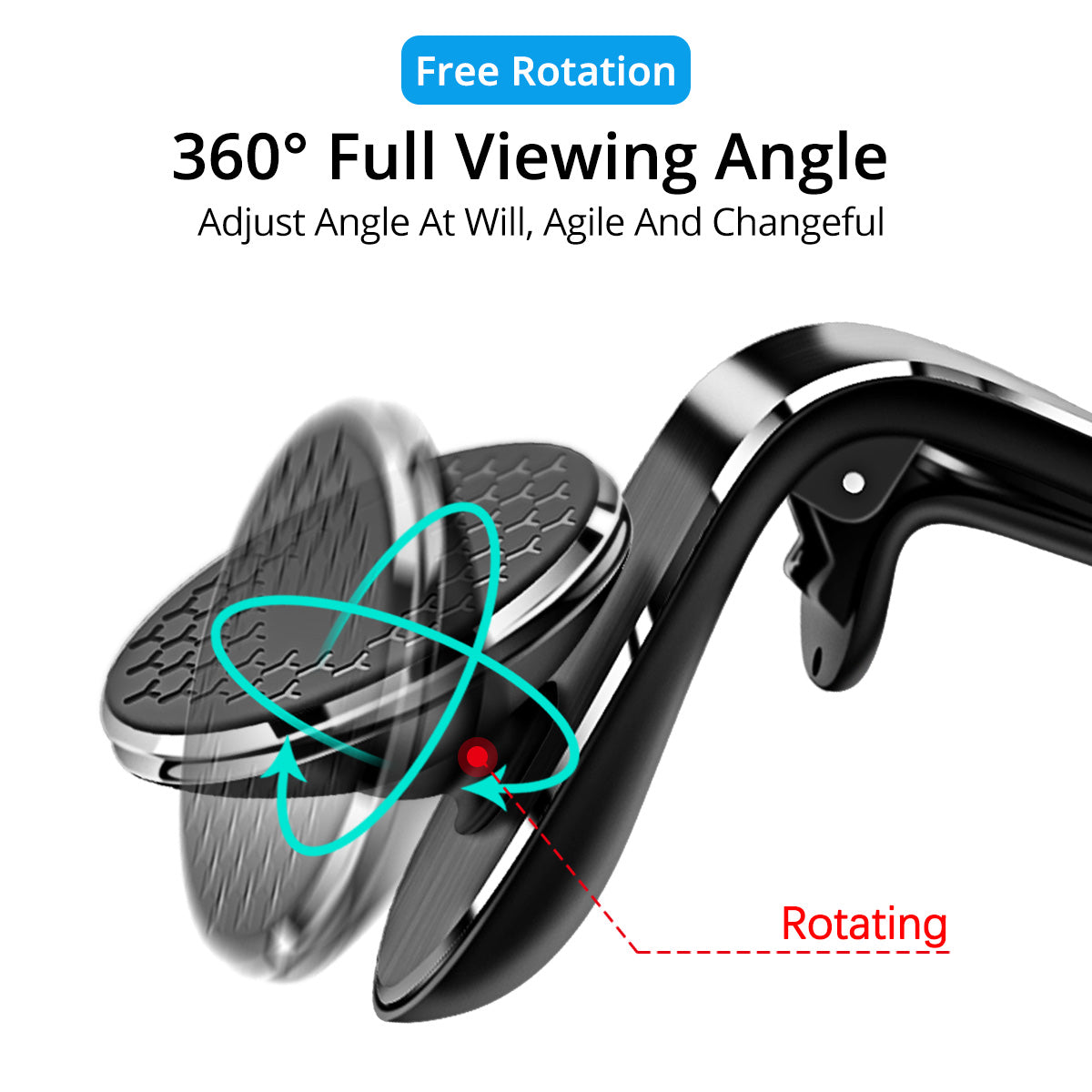 Magnetic Car Phone Holder Air Vent Magnet Mount Smartphone Phone Holder Car Rotation Bracket - 0 - CJ