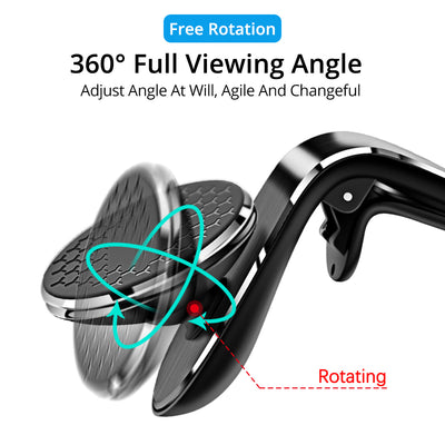 Magnetic Car Phone Holder Air Vent Magnet Mount Smartphone Phone Holder Car Rotation Bracket - 0 - CJ