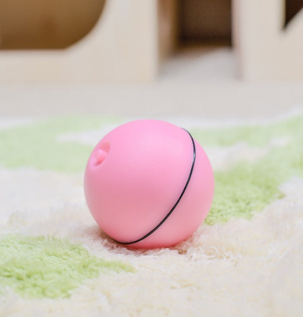 LED Laser Electronic Rolling Pet Funny Cat Toy Ball - 0 - CJ - Pink - CJJJCWMY00142 - Pink