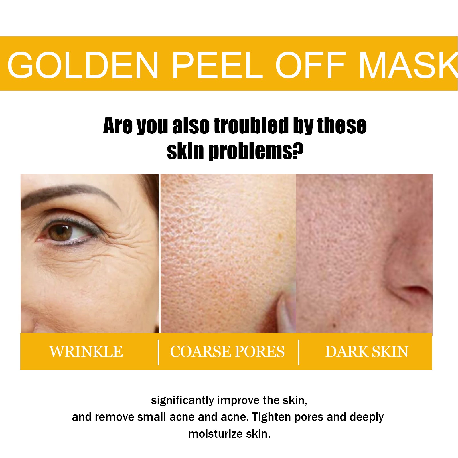 West Month Gold Peel Mask Clean Skin Exfoliating Repair Dull Fade Fine Lines Tender Mask - 5 - CJ