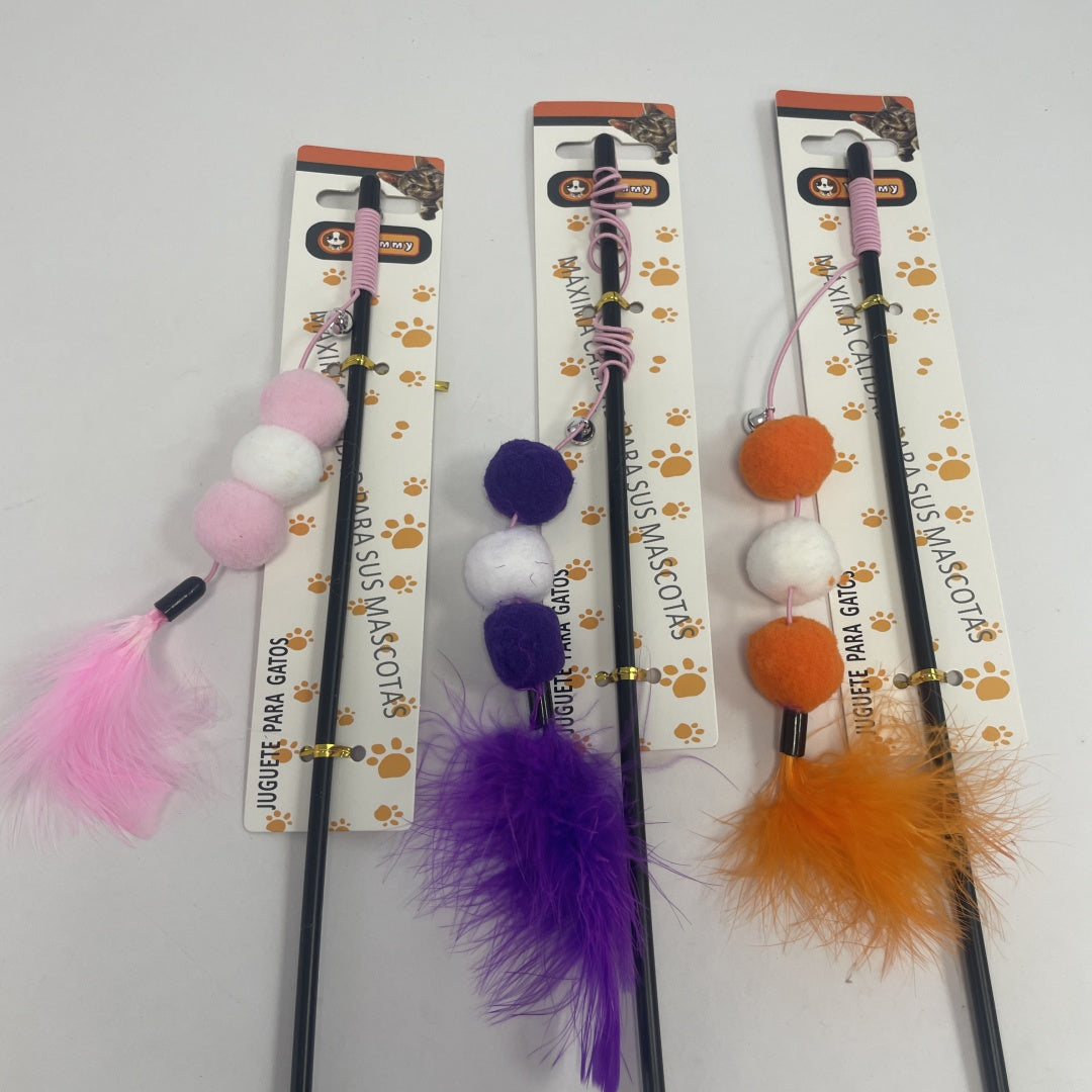 Plastic Fur Ball Cat Teaser - 5 - CJ