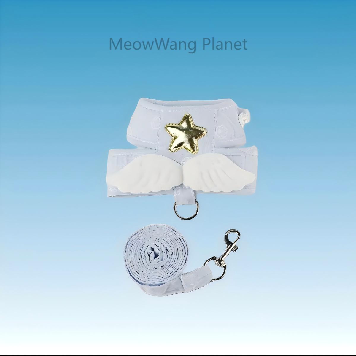 Dog Leash Cat Leash Heavenly Angel Wings Pet Harness Leash Set Luxury Adjustable Vest For Kittens Small Dogs Chic Secure Escape Proof Luxury Pet Gift For Cats Dogs