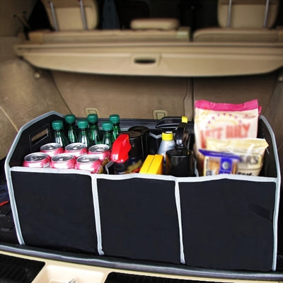 Car Multi - Pocket Trunk Organizer Large Capacity Folding Storage Bag Trunk Stowing And Tidying Trunk Organizer Car Accessories - 5 - CJ