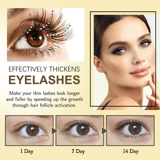 EELHOE Mascara - Gentle, Traceless, Lengthening, Curling, And Beautifying Eyelash Liquid For Lush And Dark Eyebrows - 5 - CJ