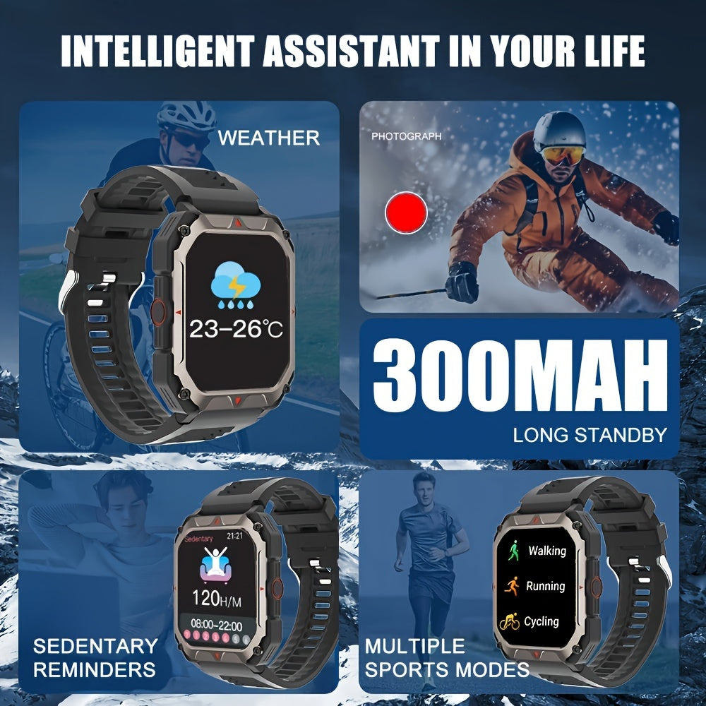 Men S Smart Watch Answer,make Calls, Wireless Calling Sports Smartwatch Fitness Tracker, With Multiple Sport Modes, Step Counter, Alarm, Compatible With IPhone And Android Phones - 5 - CJ