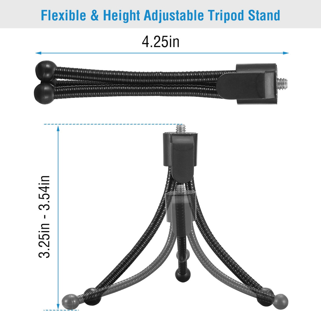 Tripod Stand For Camera Mini Projector Flexible Tripod Holder Heavy Duty Camera Tabletop Mount With Anti-slip Feet For Photograph Recording