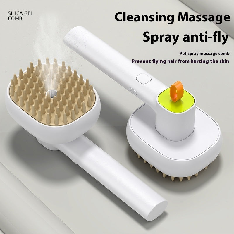 Pets Cat Dog Soft Teeth Electric Massage Spray Comb Pet Products - 0 - CJ