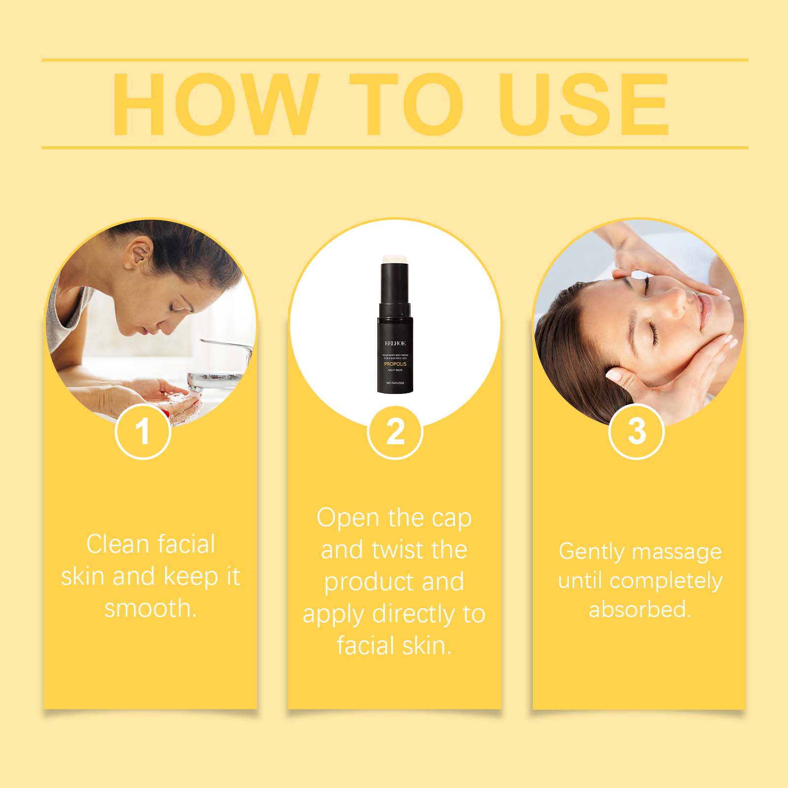 Eelhoe Propolis Firming Moisturizer For Daily Facial Care Gentle Moisturizing Propolis Stick For Dry Skin - 5.0 - CJ