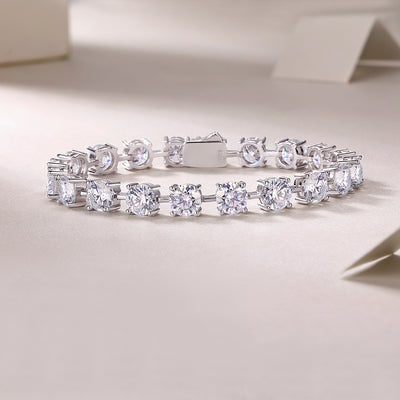1About Time Luxury Fashion Mossan Diamond S925 Silver Bracelet Comparable To Natural Diamonds Prohibit TikTok sales - 5 - CJ