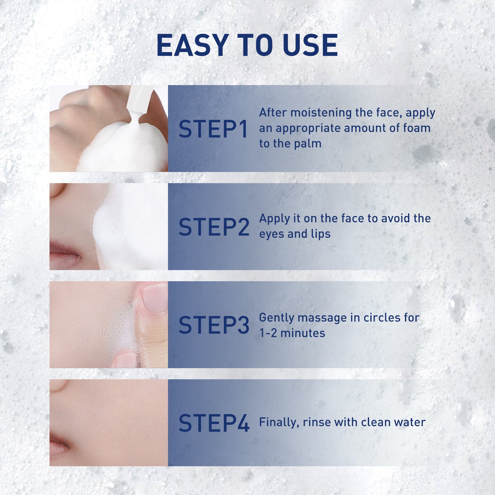 West&Month Exfoliating Mousse, Cleanser Skin Pore Control Oil Gently Cleanses Exfoliating Dead Blackheads - 5 - CJ