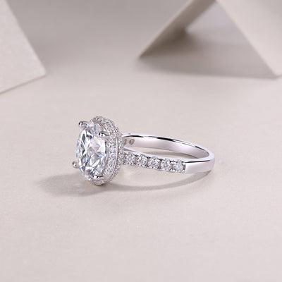 1Starry Sky - A Fashionable And Luxurious Jewelry Piece Set With 5 - carat Moissan Diamond S925 Sterling Silver And Platinum - plated Diamond Prohibit TikTok sales - 5 - CJ
