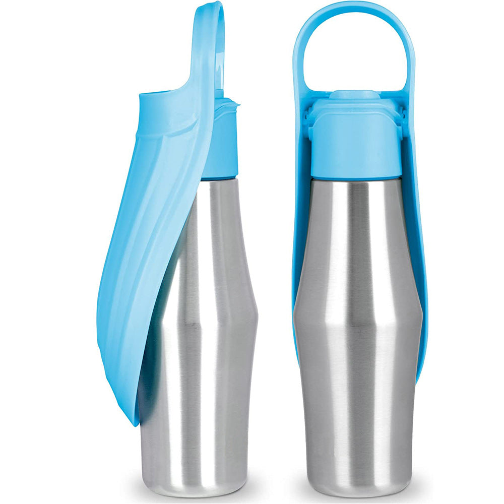 New Portable Pet Dog Water Bottle Soft Silicone Leaf Design For Dog Pets Outdoor Travel Drinking Bowls Water Dispenser - 0 - CJ