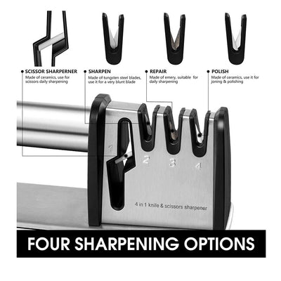 1pcs 4 - in - 1 Kitchen Blade And Scissor Sharpening Tool - 5 - CJ
