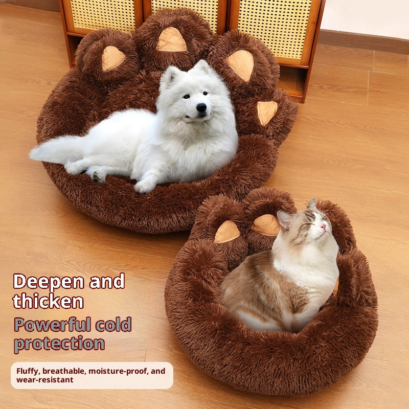 Plush Kennel Thickened Pet Bed Large Pet Mat - 0 - CJ