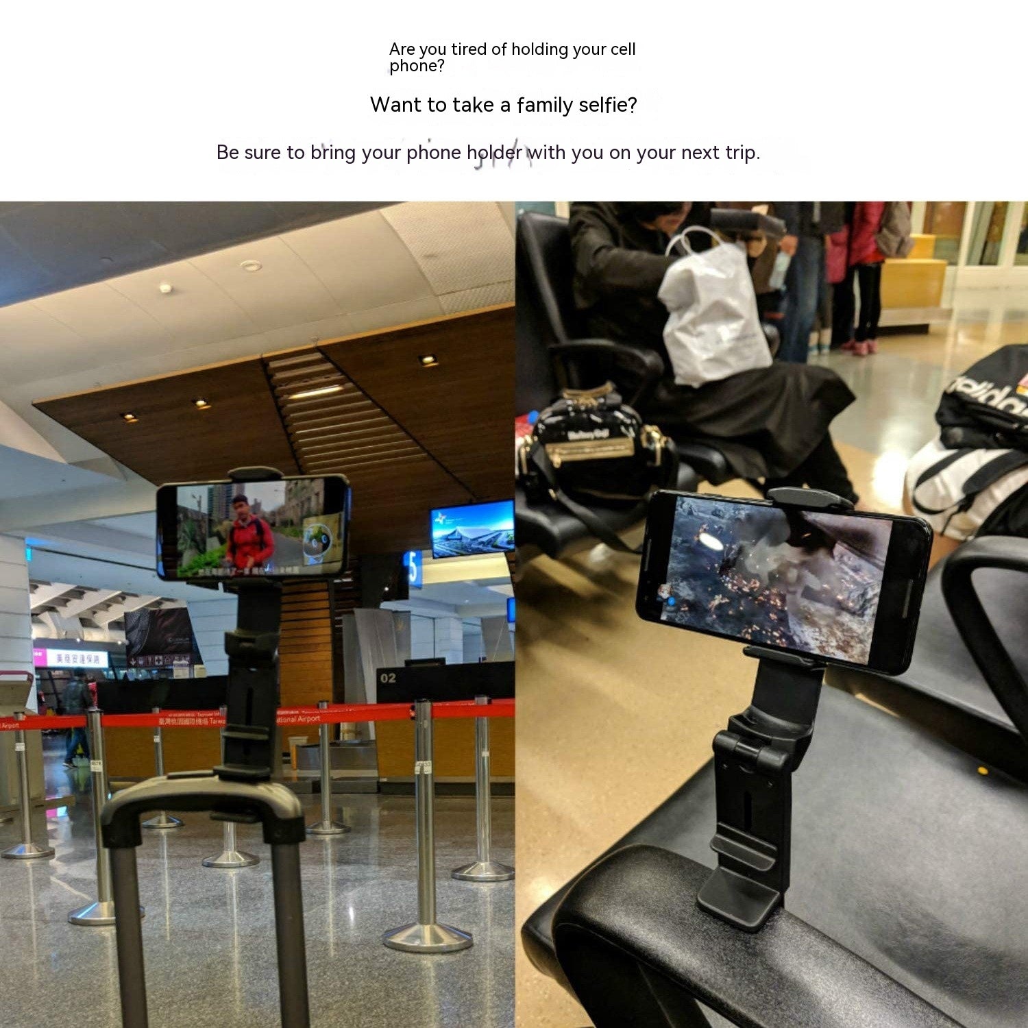 Multifunctional Lazy Phone Holder Business Trip Travel Office Binge - watching Tool Foldable Rotating - 0 - CJ