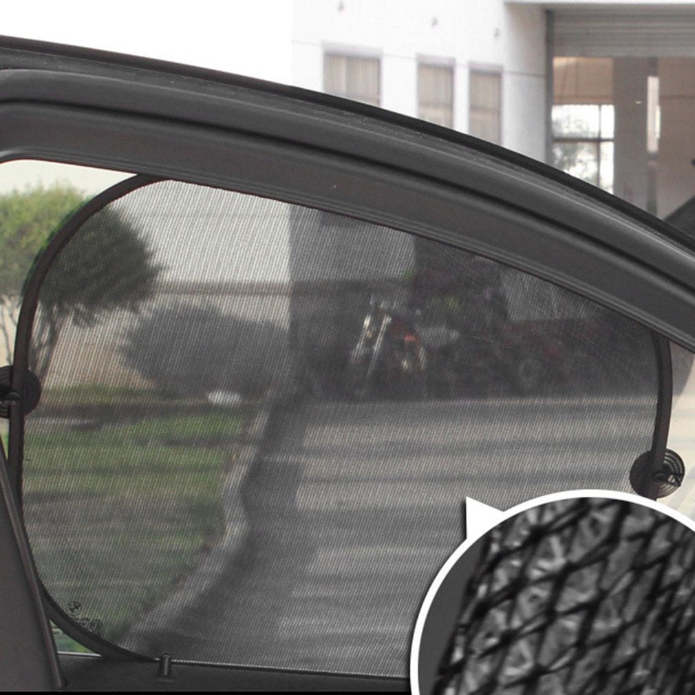 Side Window Sunshade Sock Screen Shade Pack Of 5 Block Sun Rays To Keep Car Interior Cool And Comfortable Elasticized Universal Fit Mesh Sun Shade For Car, Truck, SUV, Van - 5 - cjdropshipping