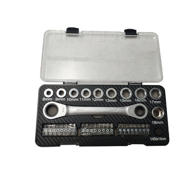 Ratchet Wrench Set Sleeve Screwdriver Set Amazon Ebay Tools Hot Selling Product Multi - function Two - way Ratchet - 0 - CJ